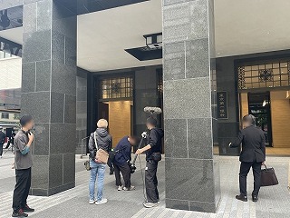 ワウワウドラマダブリュー池井戸潤スペシャルドラマ撮影風景１